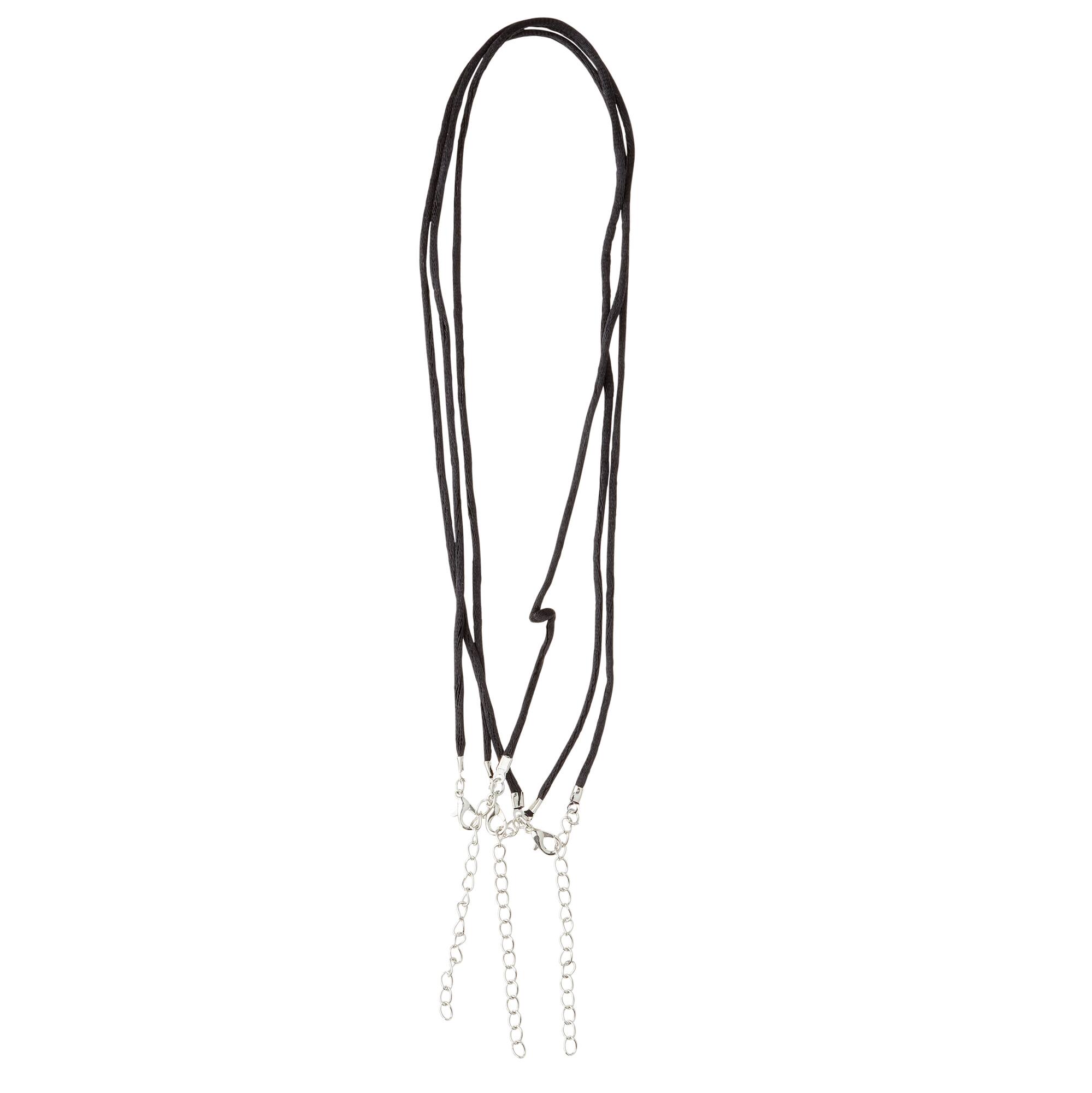 Black Nylon Cording Necklace by Bead Landing™